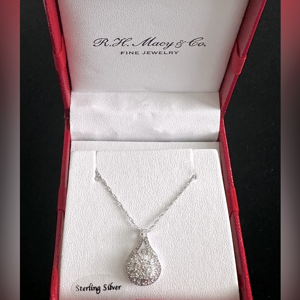 Macy’s fine jewelry sterling silver necklace
